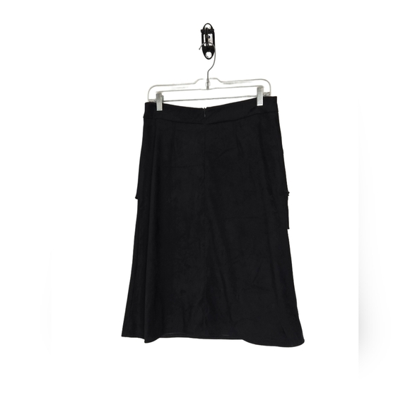 Zoe Black Layered Midi Skirt Size 4 • Asymmetrical Ruffle Style Made In Canada - Picture 3 of 6